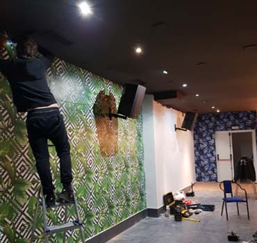 instalación equipo audiovisuales